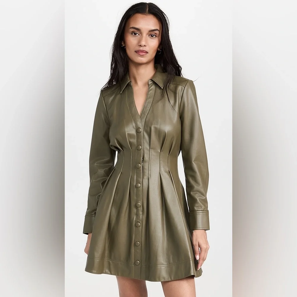 Veronica Beard Ameeta Dress in Green - Picture 1 of 4
